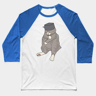 Sleeping Cat Baseball T-Shirt